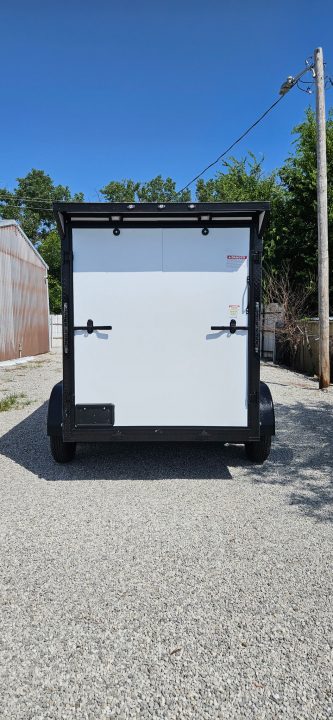 New 2026 Family Trailer 6X12 Tandem Axles Cargo / Enclosed Trailer_ Screwless Exterior- Blackout Pkg.-Rear Spoiler