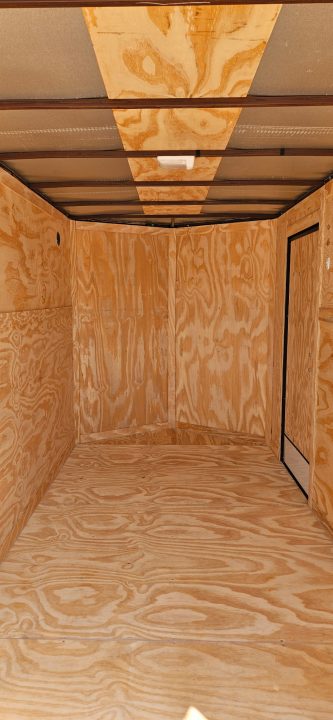 New 2026 Family Trailer 6X12 Tandem Axles Cargo / Enclosed Trailer_ Screwless Exterior- Blackout Pkg.-Rear Spoiler