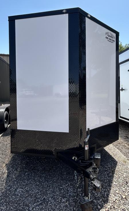 New 2026 Family Trailer 7x16 Tandem Axles Cargo / Enclosed Trailer- Screwless Exterior- Blackout Pkg.- Rear Spoiler