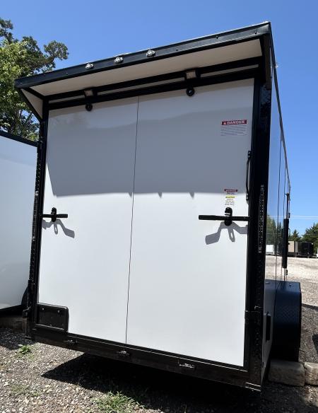 New 2026 Family Trailer 7x16 Tandem Axles Cargo / Enclosed Trailer- Screwless Exterior- Blackout Pkg.- Rear Spoiler