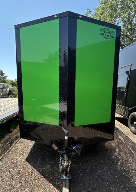 New 2026 Family Trailer 7x16 Tandem Axle Cargo / Enclosed Trailer- Screwless Exterior- Blackout Pkg.- Rear Spoiler
