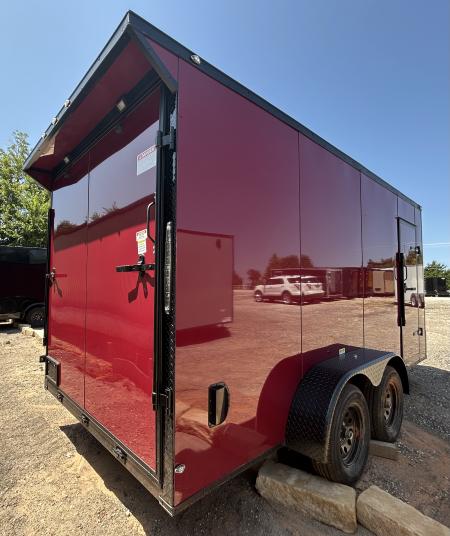 New 2026 Family Trailer 7x16 Tandem Axle Cargo / Enclosed Trailer- Screwless Exterior- Blackout Pkg- Rear Spoiler
