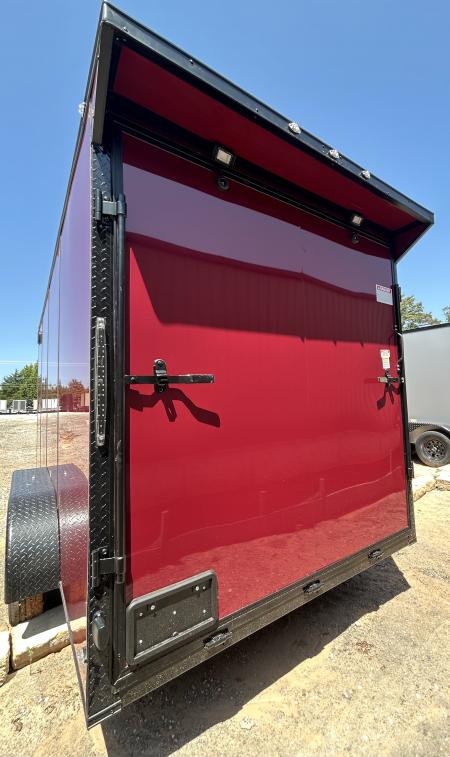 New 2026 Family Trailer 7x16 Tandem Axle Cargo / Enclosed Trailer- Screwless Exterior- Blackout Pkg- Rear Spoiler