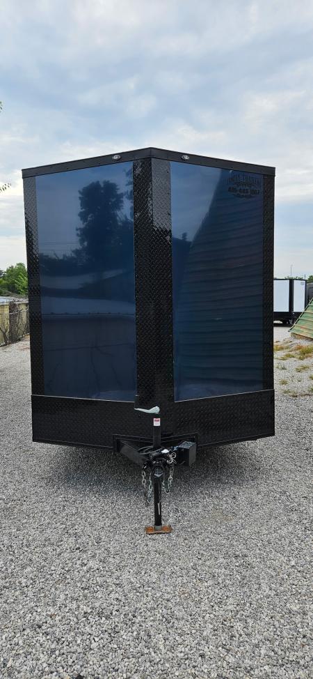 New 2026 Family Trailer 7x14 Tandem Axle Cargo / Enclosed Trailer- Screwless Exterior- Blackout Pkg- Rear Spoiler