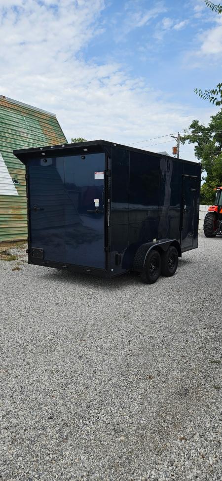 New 2026 Family Trailer 7x14 Tandem Axle Cargo / Enclosed Trailer- Screwless Exterior- Blackout Pkg- Rear Spoiler