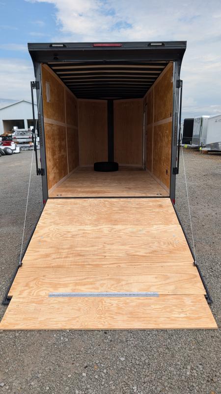 New 2027 Homesteader 7x16 Intrepid "OVERLAND" V-Nose Cargo Trailer w/ Ramp Door (84" INSIDE)