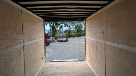 New 2027 Homesteader 7x16 Intrepid "OVERLAND" V-Nose Cargo Trailer w/ Ramp Door (84" INSIDE)
