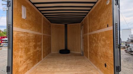 New 2027 Homesteader 7x16 Intrepid "OVERLAND" V-Nose Cargo Trailer w/ Ramp Door (84" INSIDE)