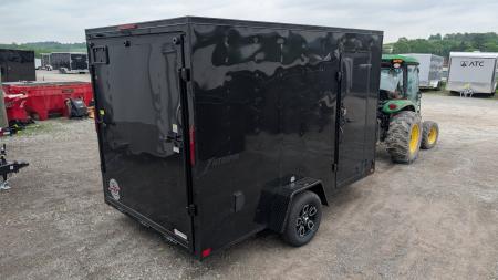 New 2027 Homesteader 7x12 Intrepid V-Nose Cargo Trailer w/ Ramp Door (84" INSIDE & Brakes!)