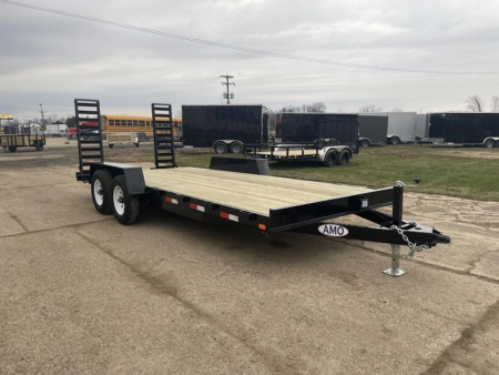New 2026 AMO 82x18 Skidsteer 10k Equipment Trailer