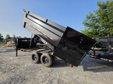 New 2026 Iron Bull DTG8316082 Dump Trailer 83x16 4' Sides Gooseneck With 8k Axles 17.5 Wheels Telescopic