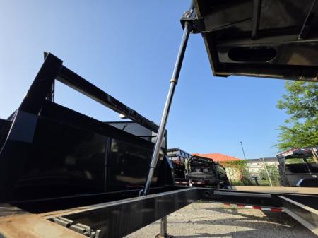 New 2026 Iron Bull DTG8316082 Dump Trailer 83x16 4' Sides Gooseneck With 8k Axles 17.5 Wheels Telescopic