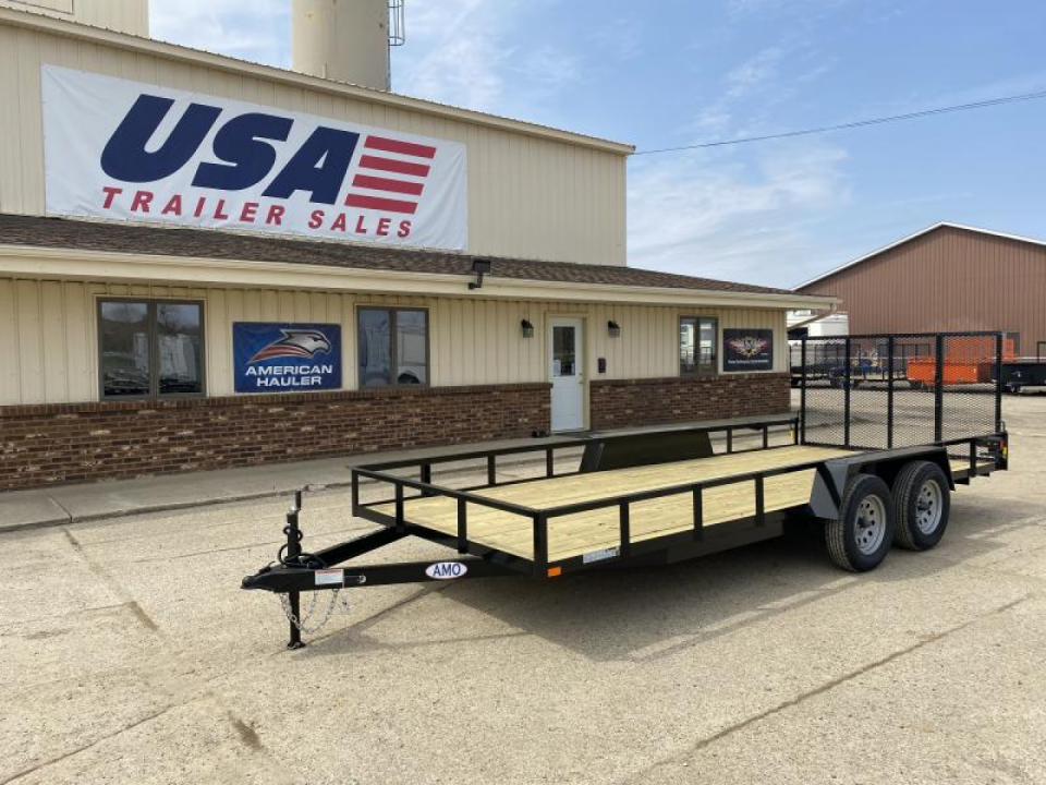 New 2026 AMO 82x18 TA2 Low Side 7K Landscape Trailer