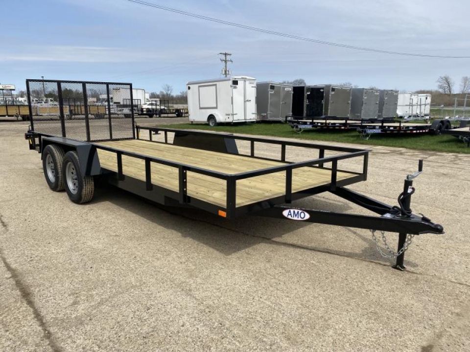 New 2026 AMO 82x18 TA2 Low Side 7K Landscape Trailer