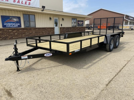 New 2026 AMO 82x18 TA2 Low Side 7K Landscape Trailer