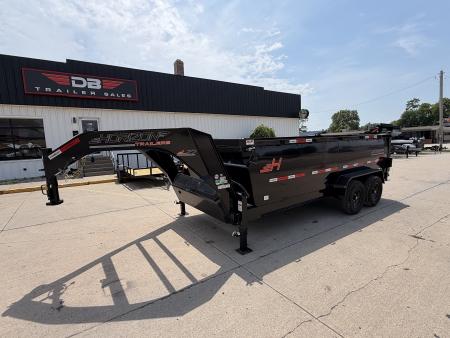 New 2026 Horizon Trailers LZ7 16' GOOSENECK 14K Dump Trailer 48  SIDES