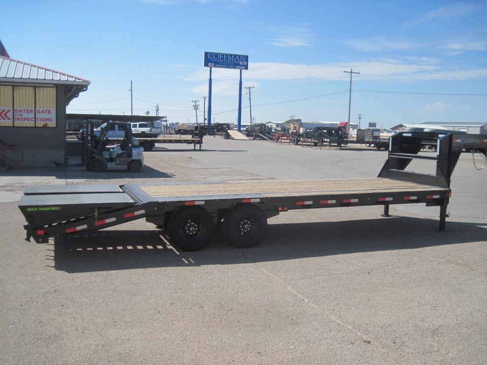 New 2026 Load Trail 102x25 GN Flatbed w/ Max Ramps 14k