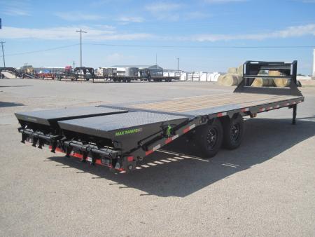 New 2026 Load Trail 102x25 GN Flatbed w/ Max Ramps 14k