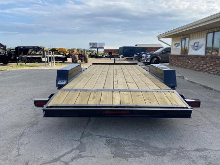 New 2026 AMO 82x18 Flat Deck w/2ft Dove Tail 10k Car Hauler