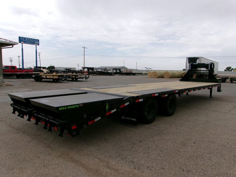 New 2026 Load Trail 32' GN Flatbed w/ Max Ramps & 12k axles, 25.9k