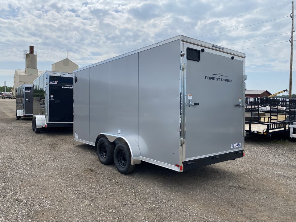 New 2027 US Cargo 7x16 V-Nose w/Ramp Door & 7ft Height Cargo / Enclosed Trailer