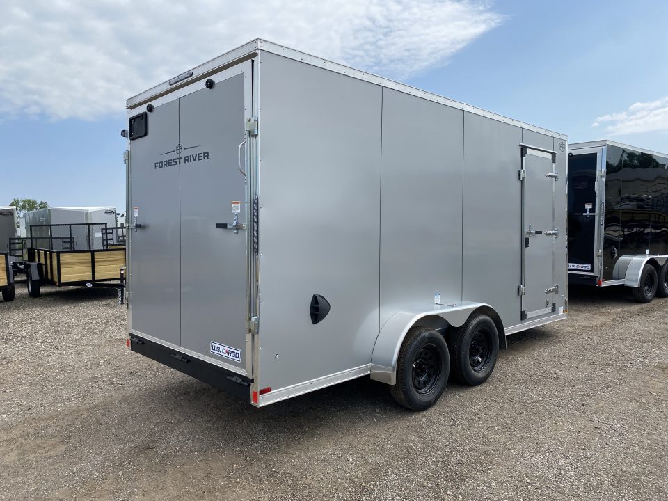New 2027 US Cargo 7x16 V-Nose w/Ramp Door & 7ft Height Cargo / Enclosed Trailer