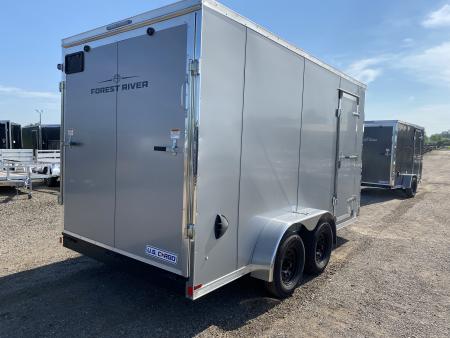 New 2027 US Cargo 7x14 V-Nose w/7ft Height & Ramp Door Cargo / Enclosed Trailer