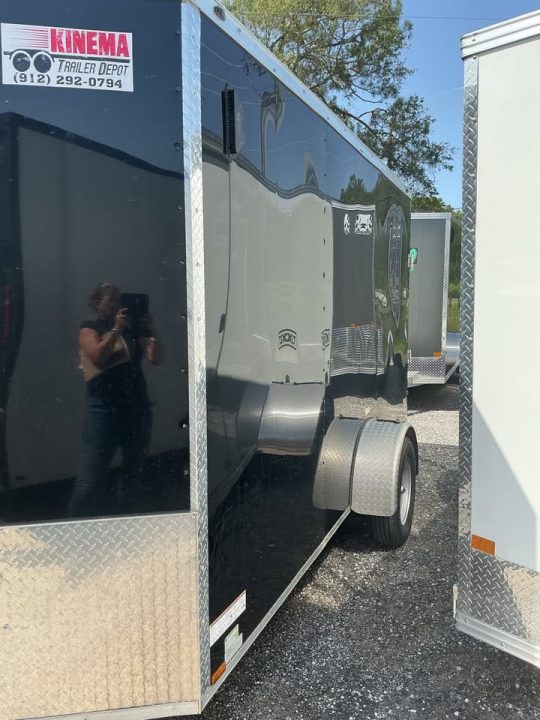 Used Cynergy Cargo 6' x 12' Black Single Axle Enclosed Trailer – 2,990 GVWR