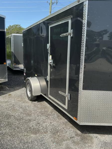 Used Cynergy Cargo 6' x 12' Black Single Axle Enclosed Trailer – 2,990 GVWR