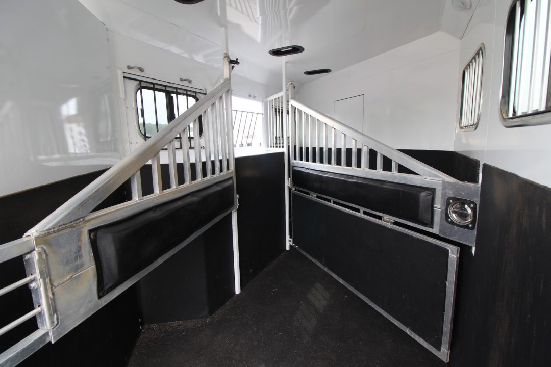 Used 2016 Trails West Sierra SpeciaLite 8x13 LQ w/ Slide Out 3 Horse Trailer