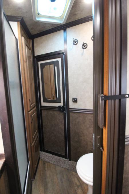 Used 2016 Trails West Sierra SpeciaLite 8x13 LQ w/ Slide Out 3 Horse Trailer