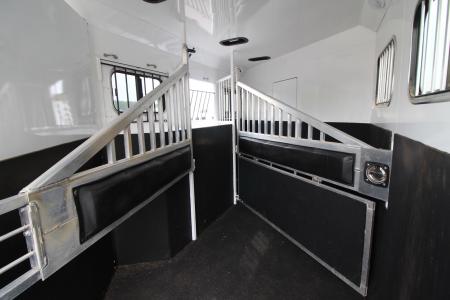 Used 2016 Trails West Sierra SpeciaLite 8x13 LQ w/ Slide Out 3 Horse Trailer