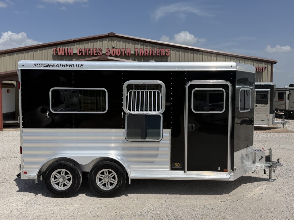 Used 2023 Featherlite 2 Horse Bumper Pull Horse Trailer