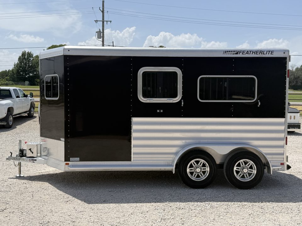 Used 2023 Featherlite 2 Horse Bumper Pull Horse Trailer