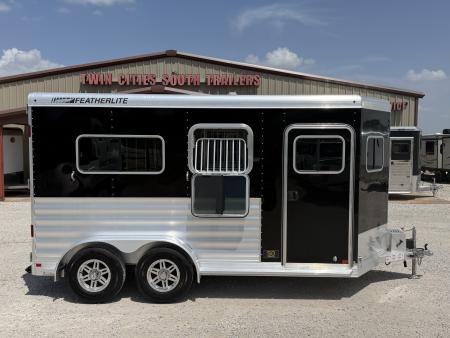 Used 2023 Featherlite 2 Horse Bumper Pull Horse Trailer