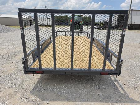 New 2027 Lamar 83X14 TANDEM 7K TUBE TOP UTILITY W/4' SPRING GATE