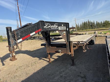 Used 2014 Delta Trailers 8.5 X 32' Flatbed Trailer
