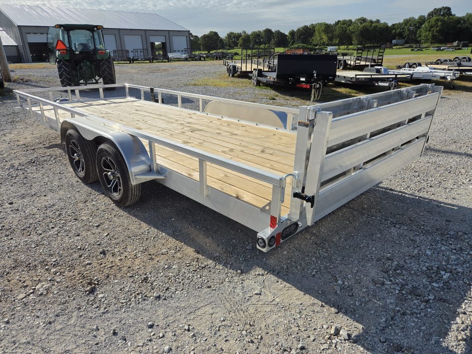 New 2026 Load Trail 83X20 TANDEM 7K ALUMINUM UTILITY W/BI-FOLD GATE & WOOD FLOOR