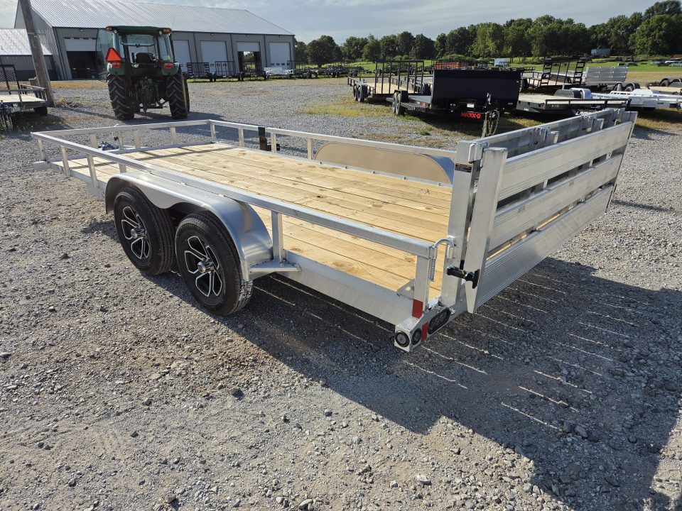 New 2027 Load Trail 83X16 TANDEM 7K ALUMINUM UTILITY W/BI-FOLD GATE & WOOD FLOOR
