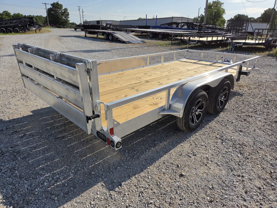 New 2027 Load Trail 83X16 TANDEM 7K ALUMINUM UTILITY W/BI-FOLD GATE & WOOD FLOOR