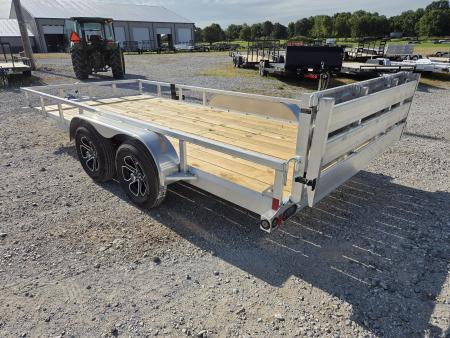 New 2027 Load Trail 83X16 TANDEM 7K ALUMINUM UTILITY W/BI-FOLD GATE & WOOD FLOOR