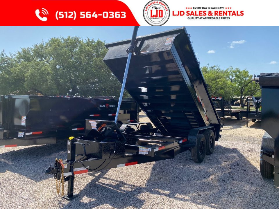 New 2026 Texas Pride - 7' X 14' 2' - Ramps - 14K Dump Trailer
