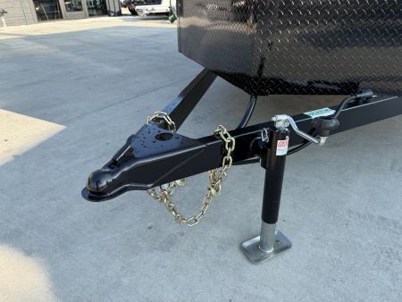 New NEW 2026 AERO 7x16 +2 V BLACKOUT Edition, WHITE Interior, QUALITY, Enclosed Rear Ramp Cargo Trailer
