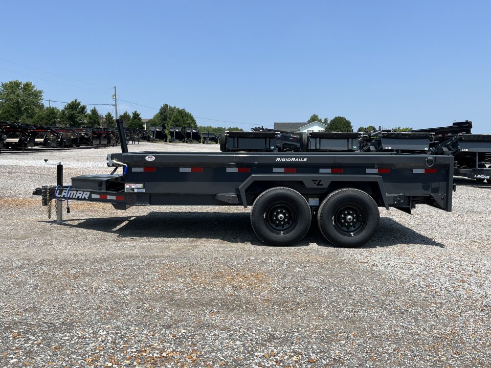New 2027 Lamar Telescopic Dump Trailer | 83" x 14' | 14K GVWR