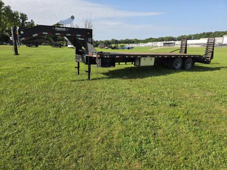 Used 2016 Sun Country 102X28 TANDEM DUAL FLATBED W/5' DOVE ELECTRIC JACKS 14PLY TIRES