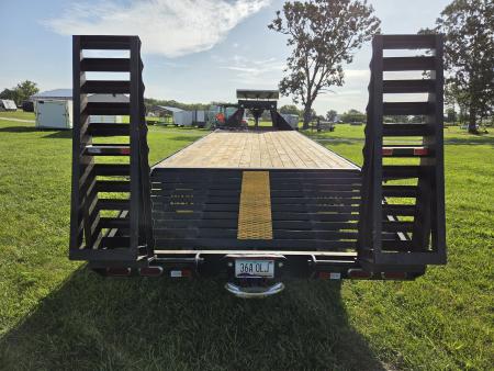 Used 2016 Sun Country 102X28 TANDEM DUAL FLATBED W/5' DOVE ELECTRIC JACKS 14PLY TIRES