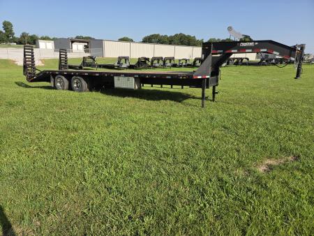 Used 2016 Sun Country 102X28 TANDEM DUAL FLATBED W/5' DOVE ELECTRIC JACKS 14PLY TIRES