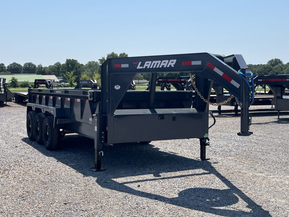 New 2027 Lamar Gooseneck Dump Trailer | 83" x 16' | 21K GVWR