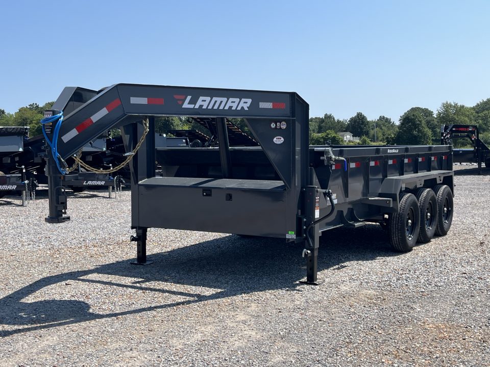 New 2027 Lamar Gooseneck Dump Trailer | 83" x 16' | 21K GVWR