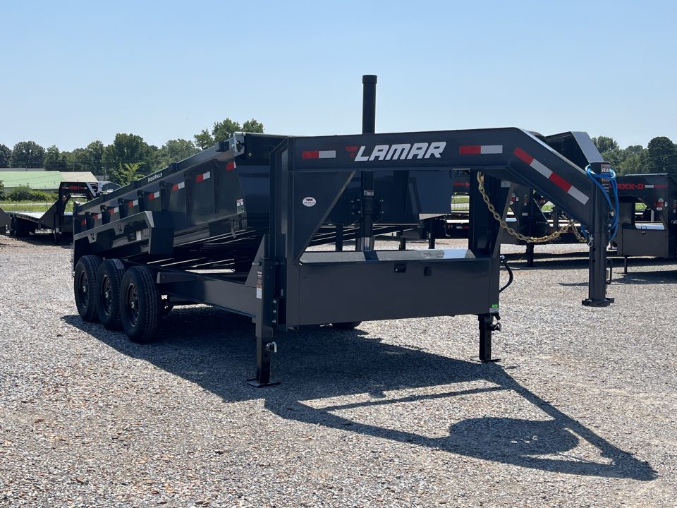New 2027 Lamar Gooseneck Dump Trailer | 83" x 16' | 21K GVWR